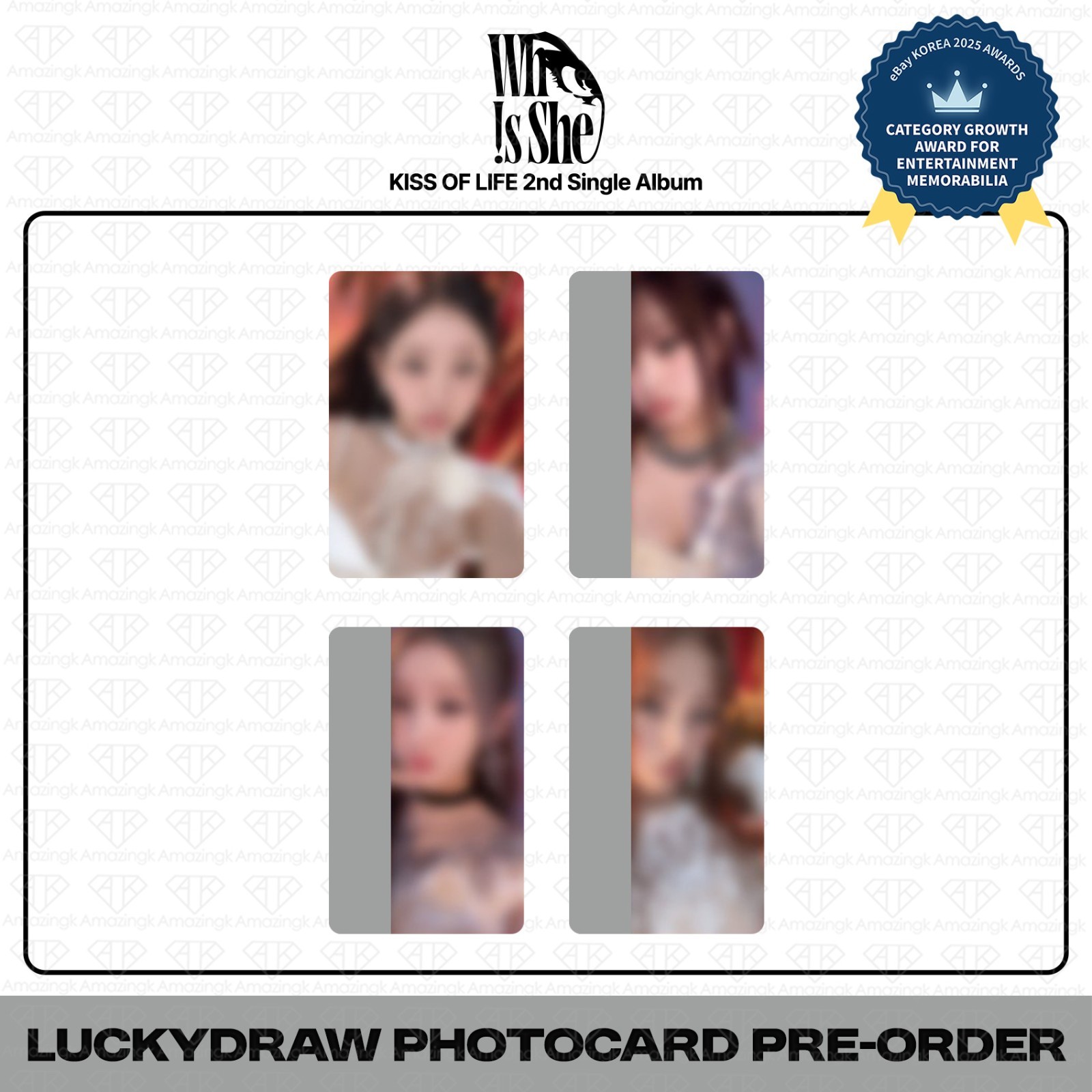 [PreSale] KISS OF LIFE 2nd Single Who Is She Soundwave Lucky Draw Photocard