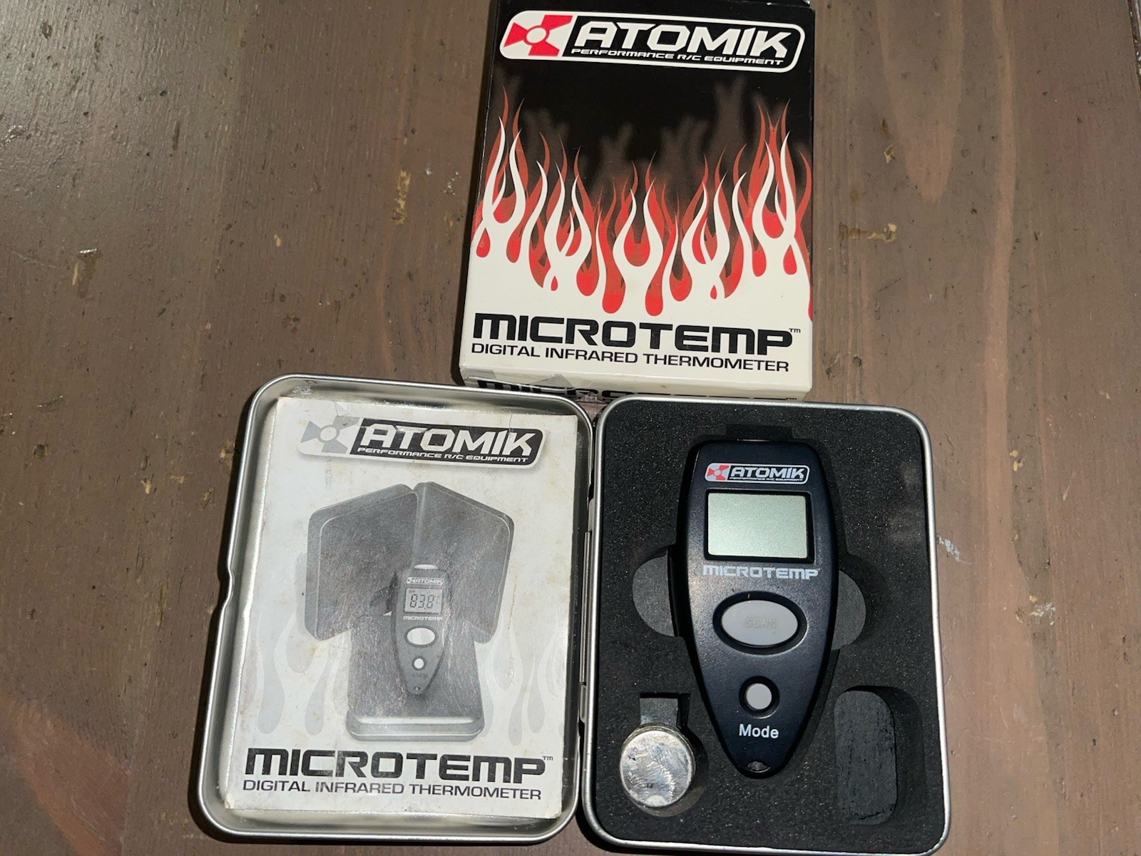 Atomik Thermometer Rc Nitro  Temperature Temp Tool Infrared