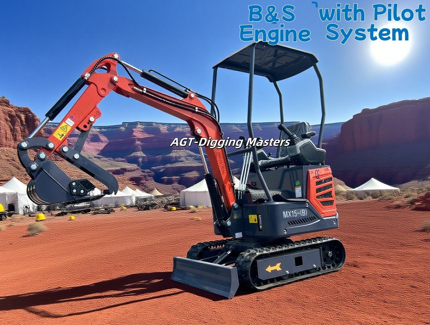 LOCAL PICKUP AGT MINI 1 TON EXCAVATOR FOR SALE WITH B&S ENGINE PILOT SYSTEM