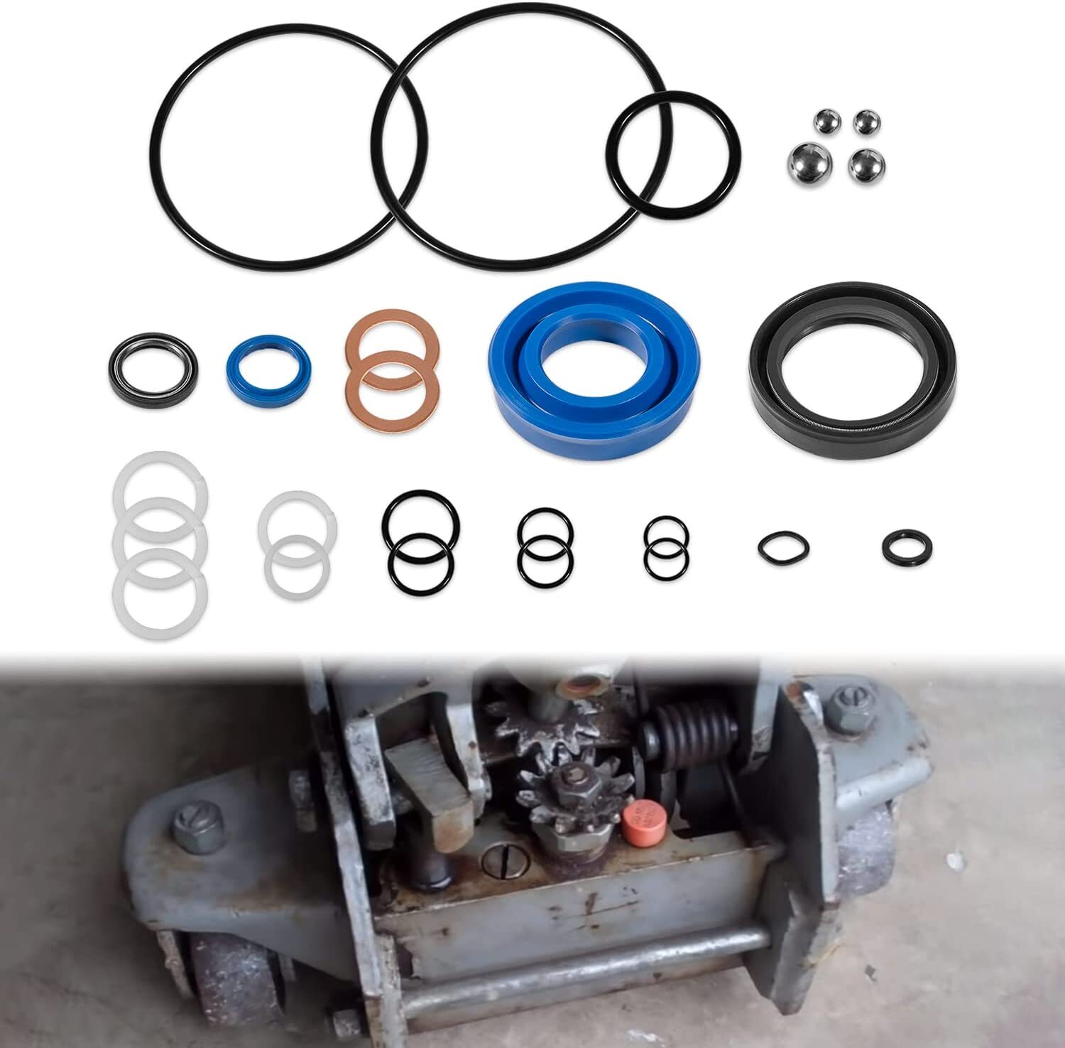 for Sears Craftsman 3 Ton Floor Jack Seal Kits Replacement No.328.12291 26pcs
