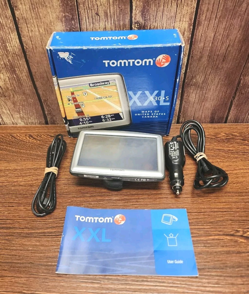 TomTom XXL 530-S GPS In Box /w Manual, Charger, Mount & USB Cable