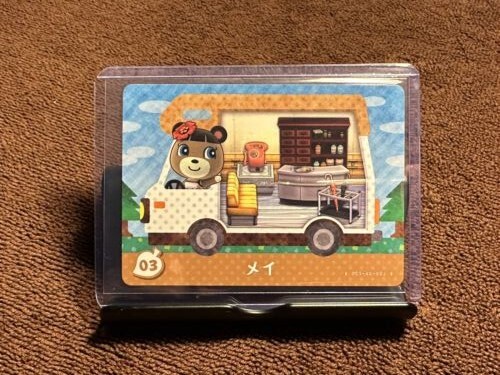 **Fresh out of Pack** Japanese Animal Crossing RV Amiibo Card #03 June