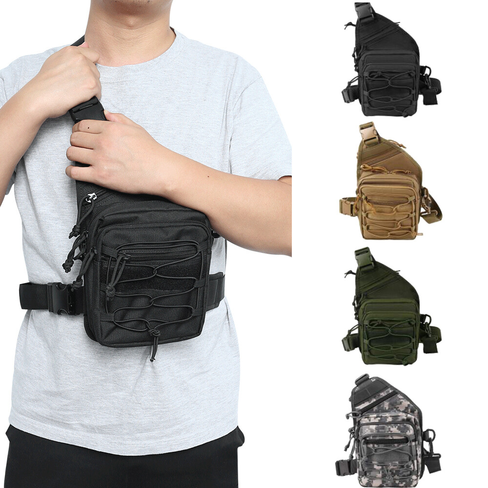 Tactical Chest Bag Gun Holster Pouch Military Shoulder Bag Hunting Chest Pack