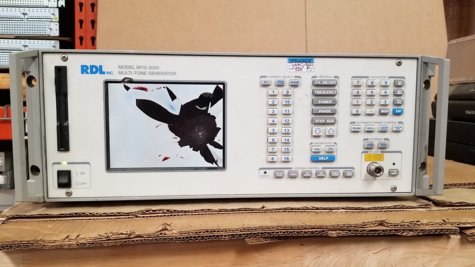 RDL MTG2000C Multi-Tone Generator Option 02 Cracked Display