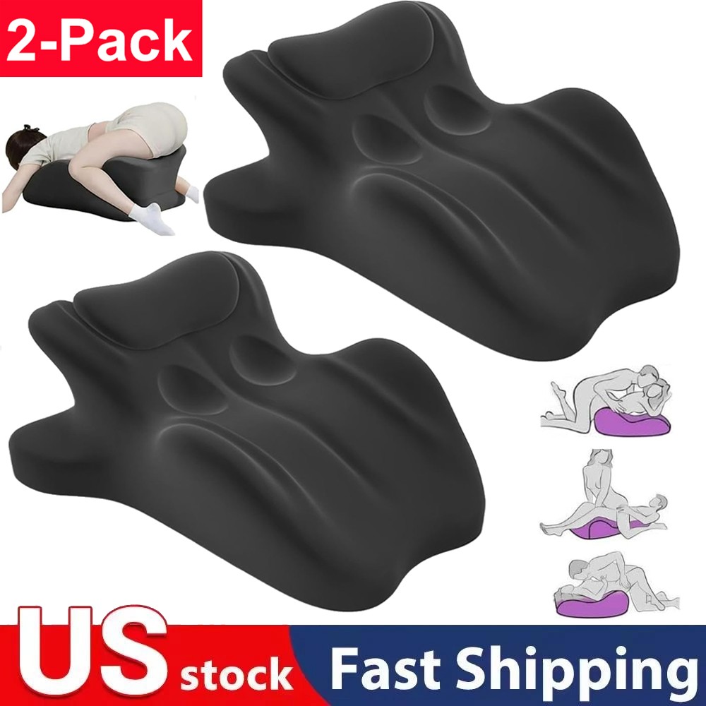 2 Pack Sweet Spot Couple Pillow Couple Pillow Hip Pad Wedge Pillow Memory Foam