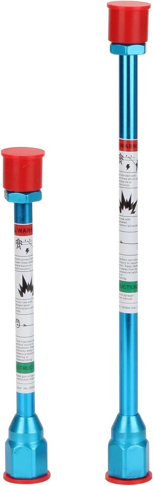 Airless Paint Sprayer Extension Pole 2 Pcs Wand Rod Tip Guard Ceiling High Wall