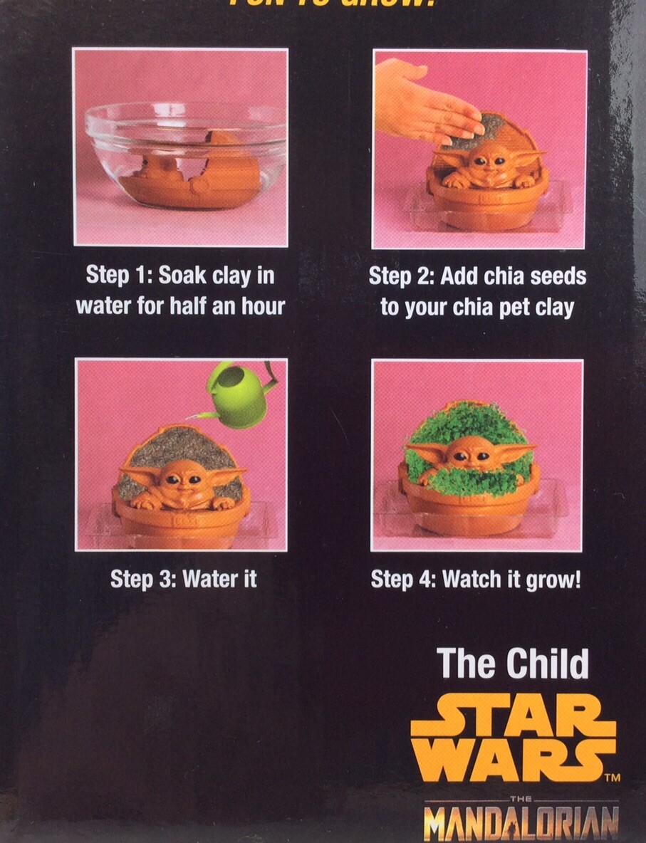 Sealed Chia Pet Star Wars THE CHILD Mandalorian Decorative Planter 2021