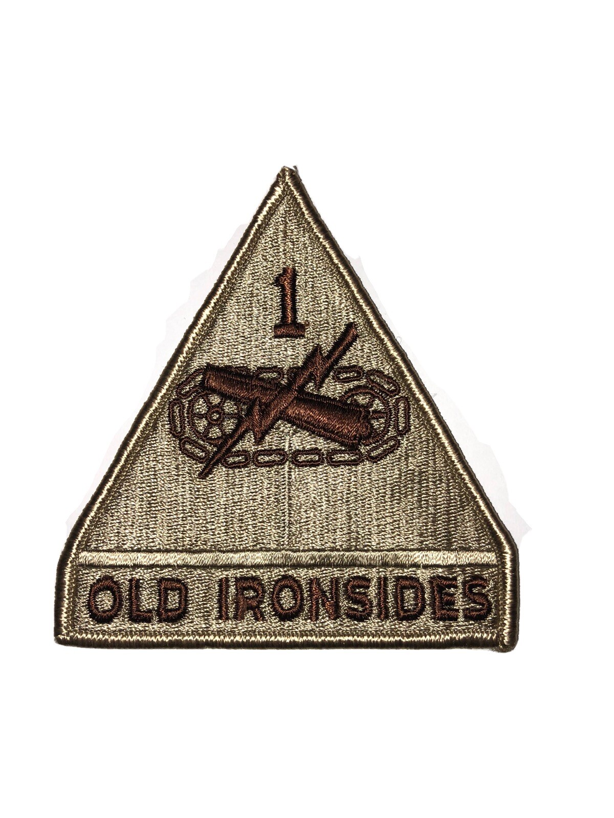 1st Armored Division Desert Brown & Tan U.S. Army Shoulder Patch Insignia