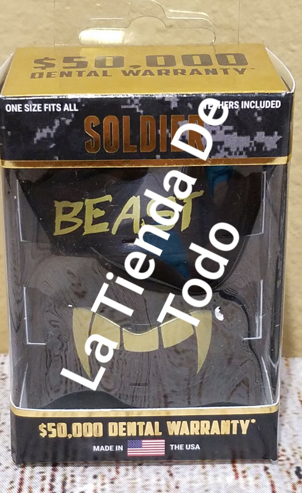 $50,000 WARRANTY FANGS MOUTHGUARD MOUTH GUARD FOR BEAST USERS SOLDIER FANS READ