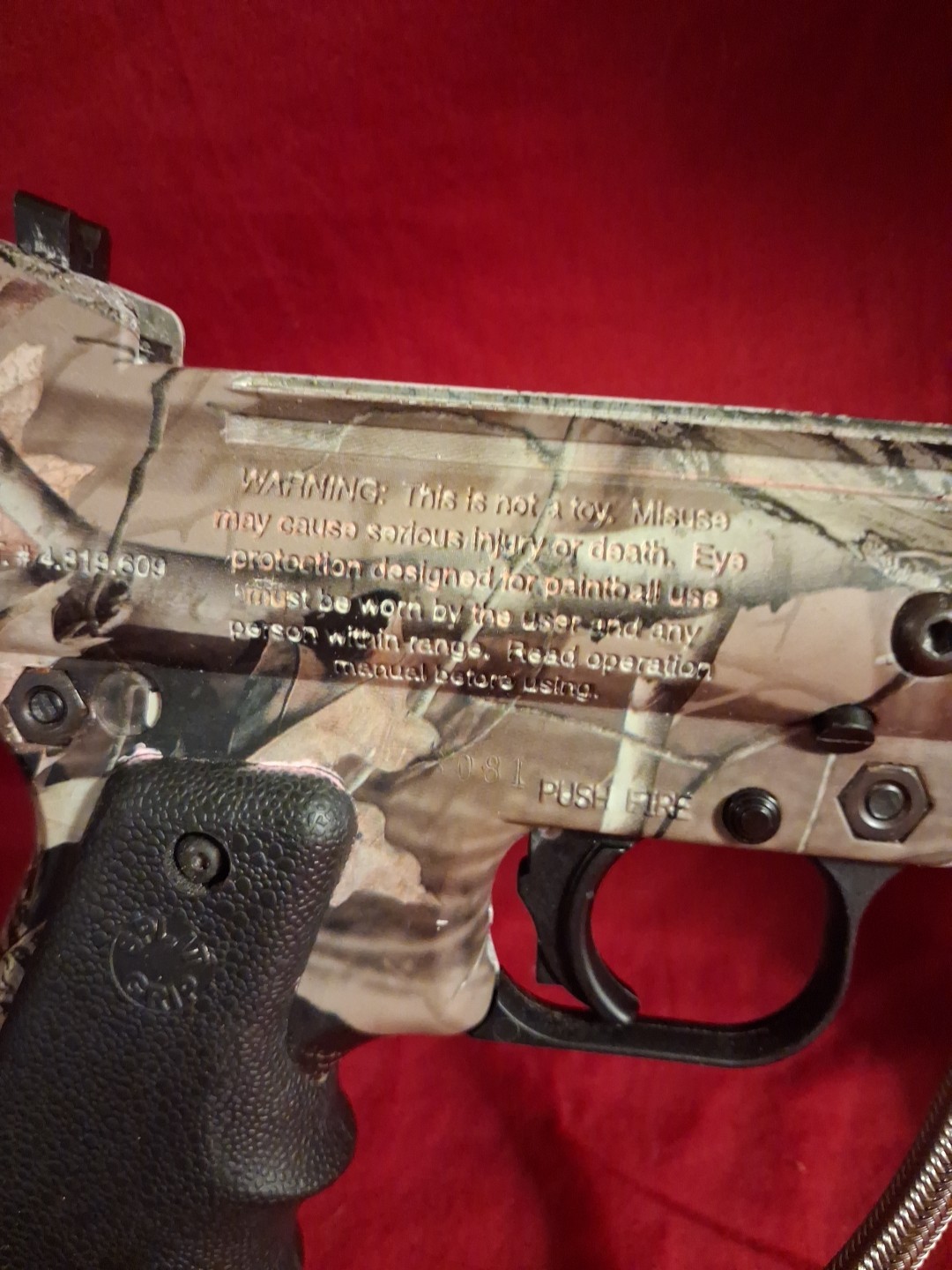 Tippmann 98 Custom Camouflage Paintball Gun with Hopper