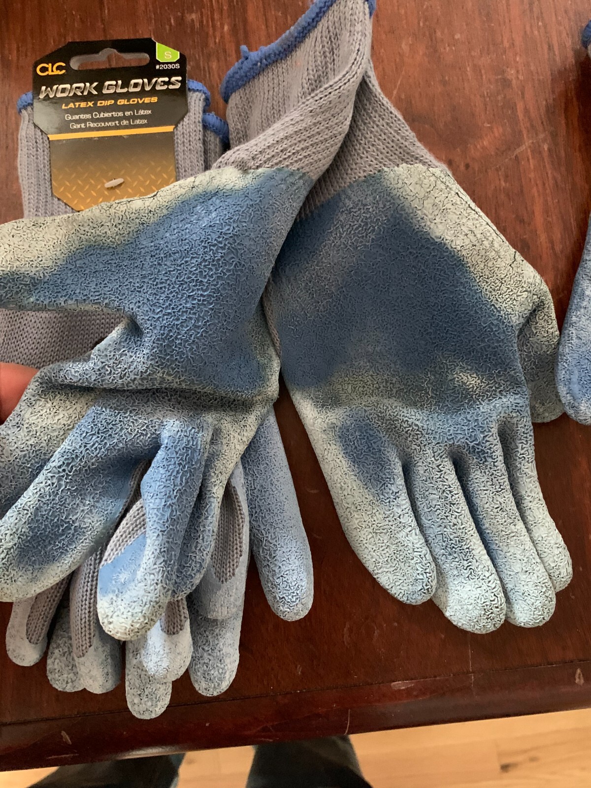 CLC P2030S Latex Dip Gripper Gloves (Size Small) One pair