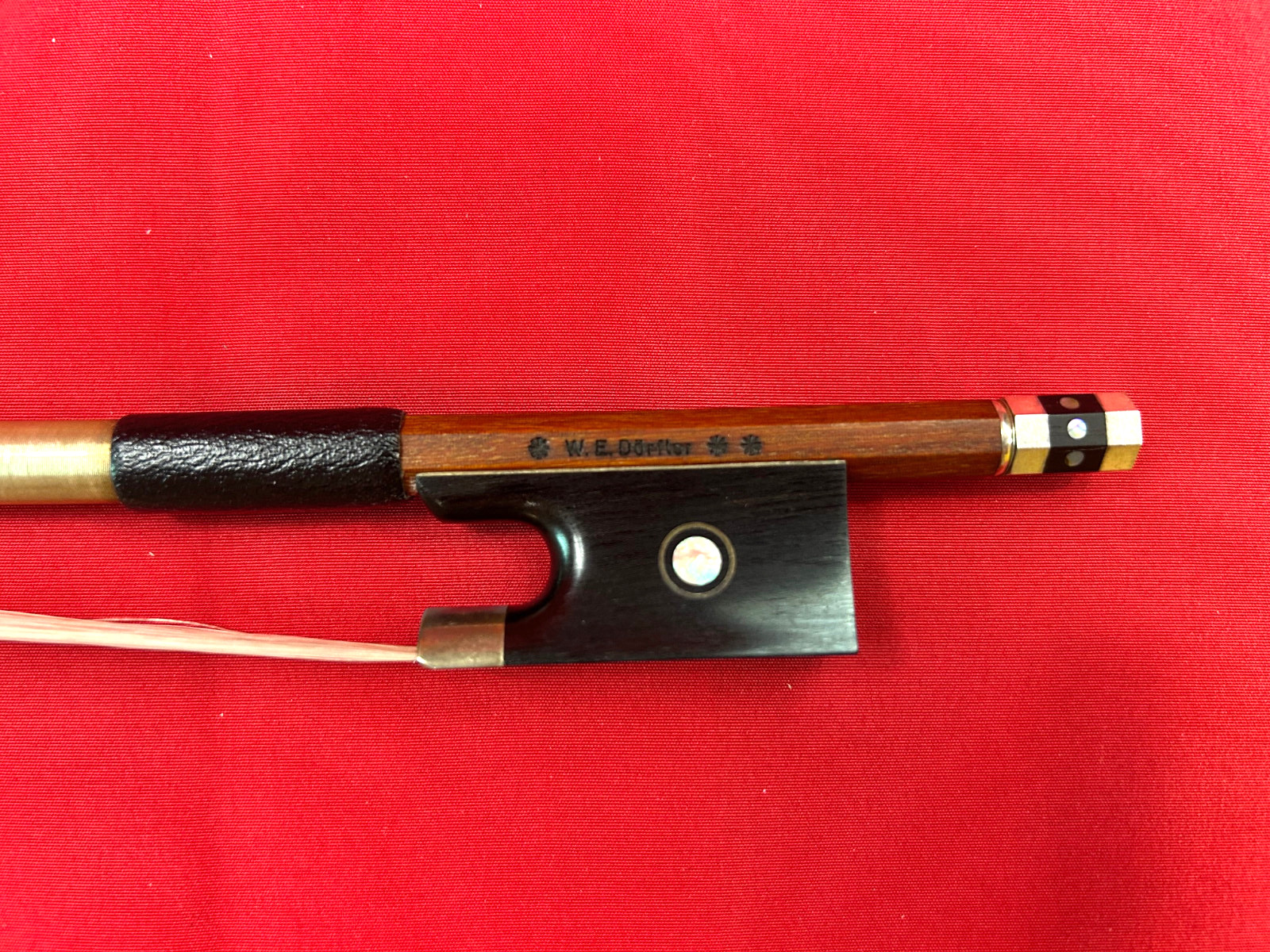 *W. E. DORFLER** Pernambuco Violin Bow Silver Mount 4/4 Size