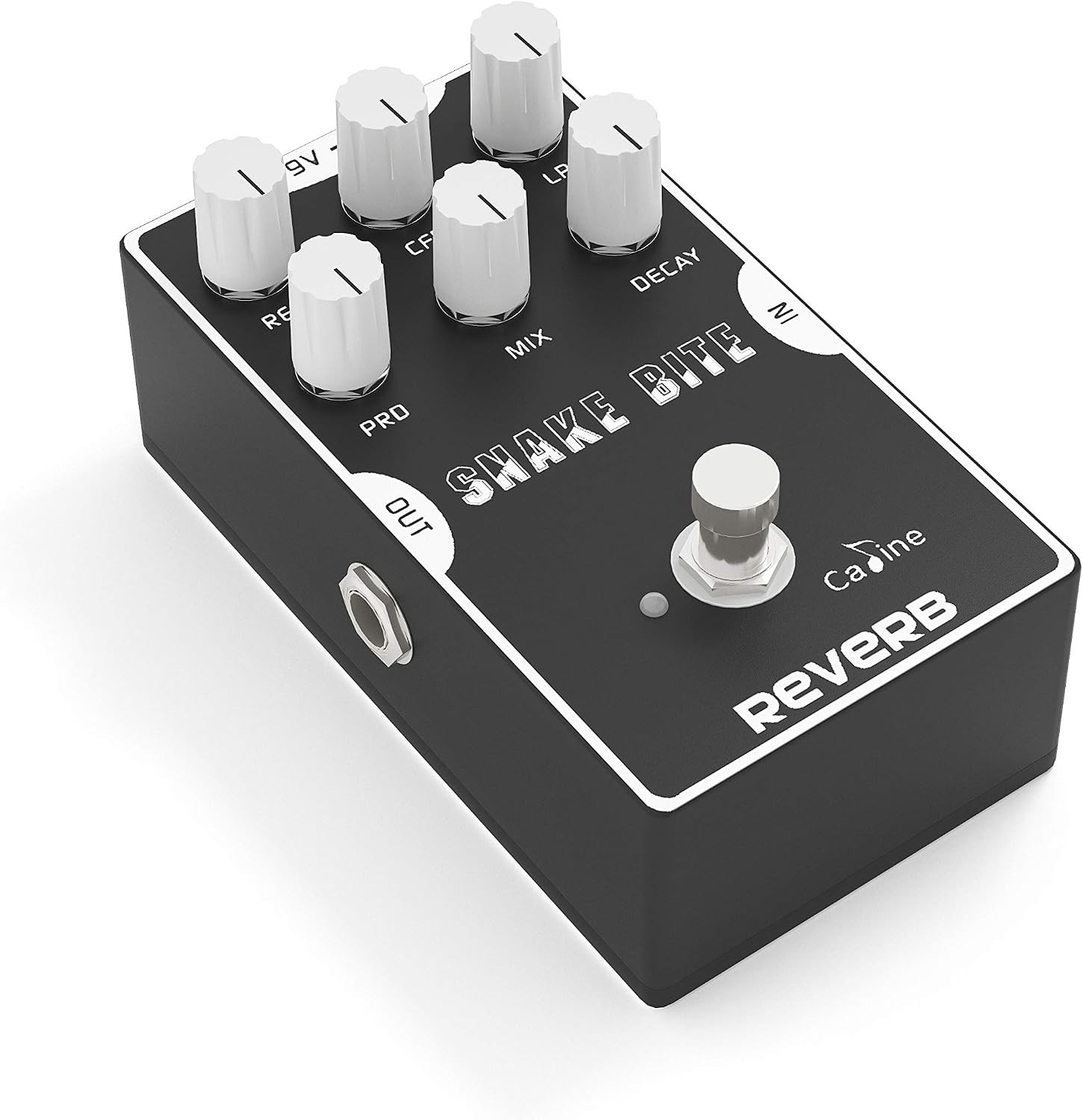 Digital Reverb Guitar Effect Pedal True Bypass 9V DC Aluminum Shell