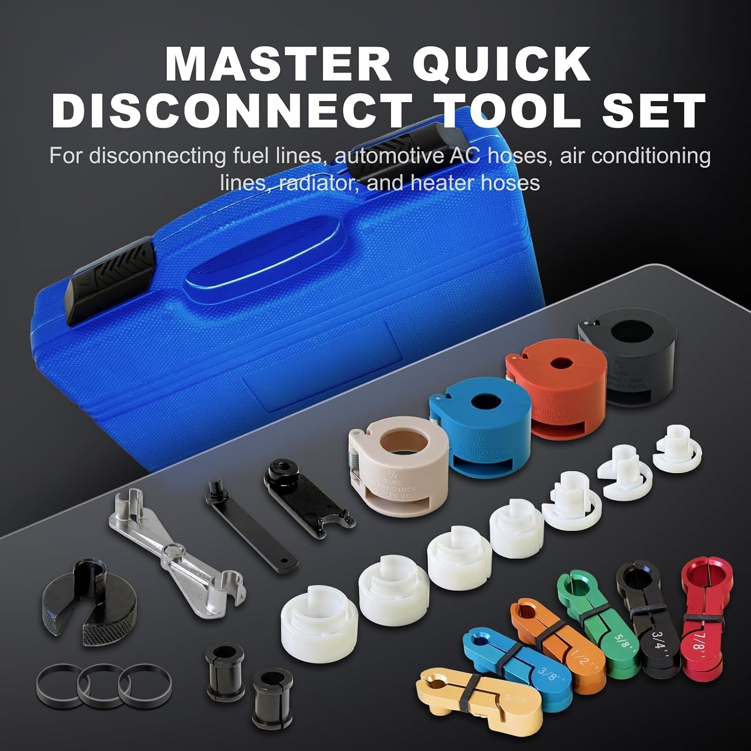 Master Quick Disconnect Tool Set, 22pcs Premium Fuel Line Disconnect Tool Set
