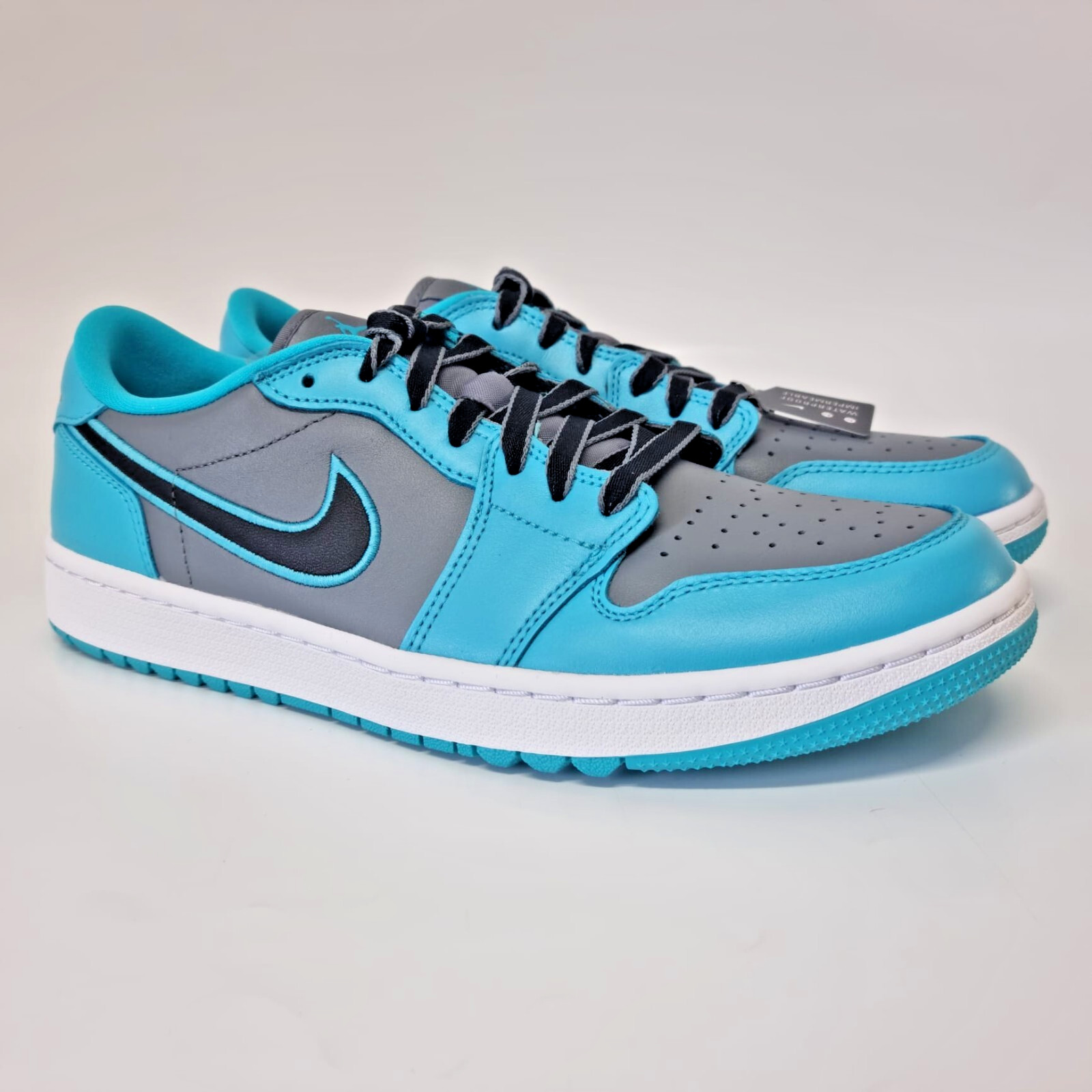 Jordan 1 Low G Men's 10.5US 9.5UK Golf Spikeless Grey Black Gamma Blue Sneakers