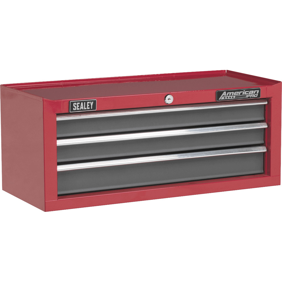 Sealey American Pro 3 Drawer Tool Chest Red / Grey