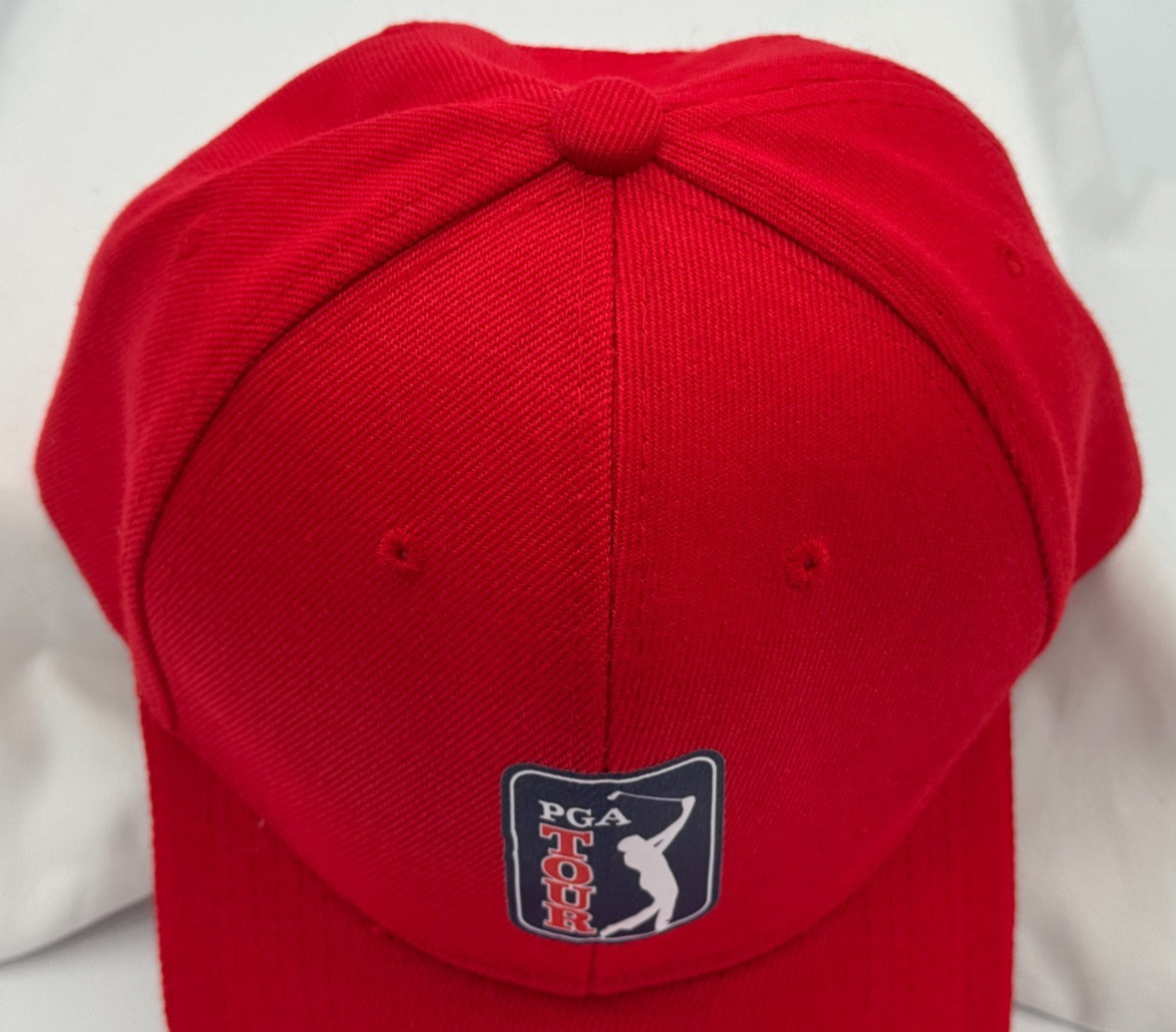 PGA Tour Hat Cap - Red - One Size - NEW With Out Tags