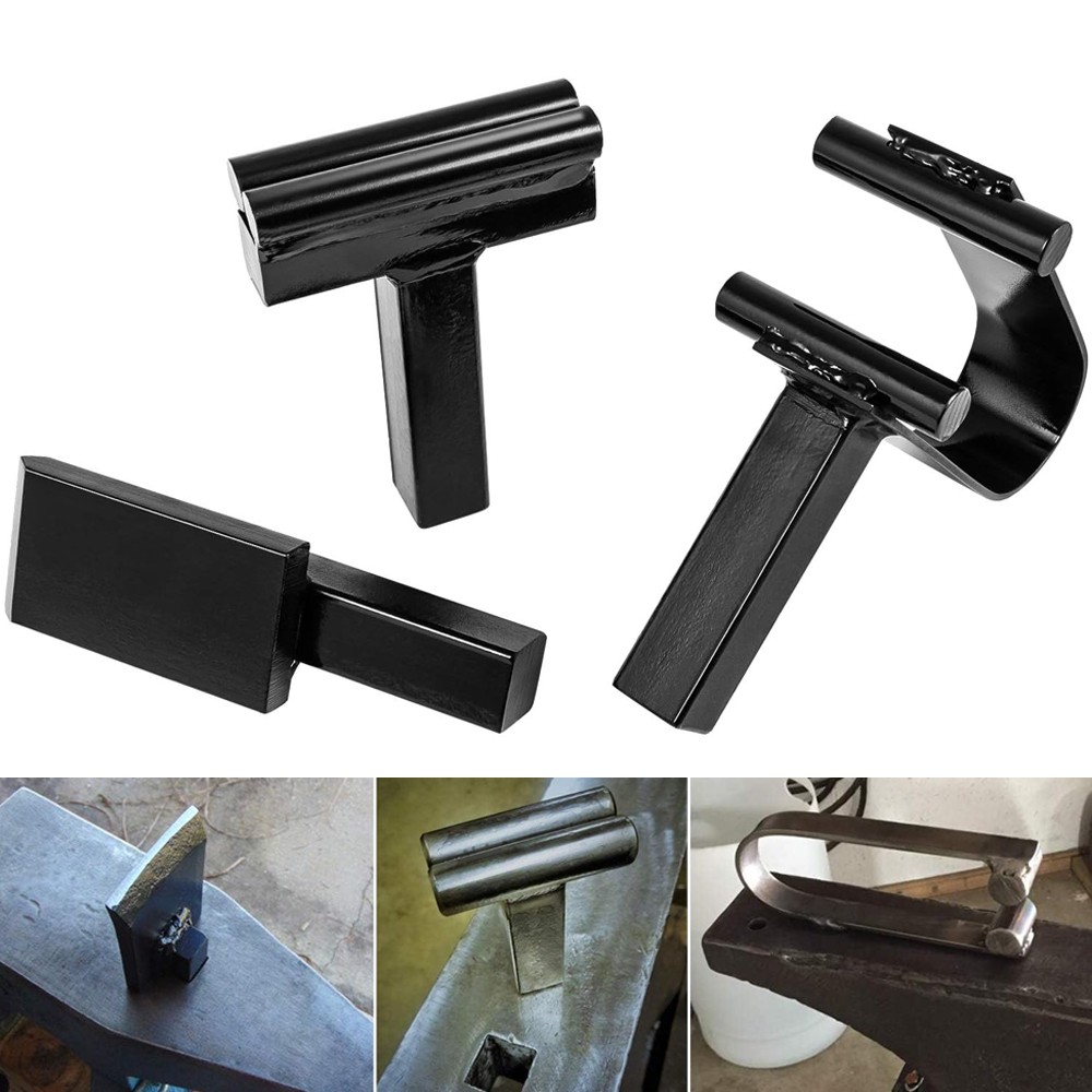 3/4" Blacksmith Anvil Hardy Tool Set Hot Cut Creasing Stake Spring Fuller, 3pcs