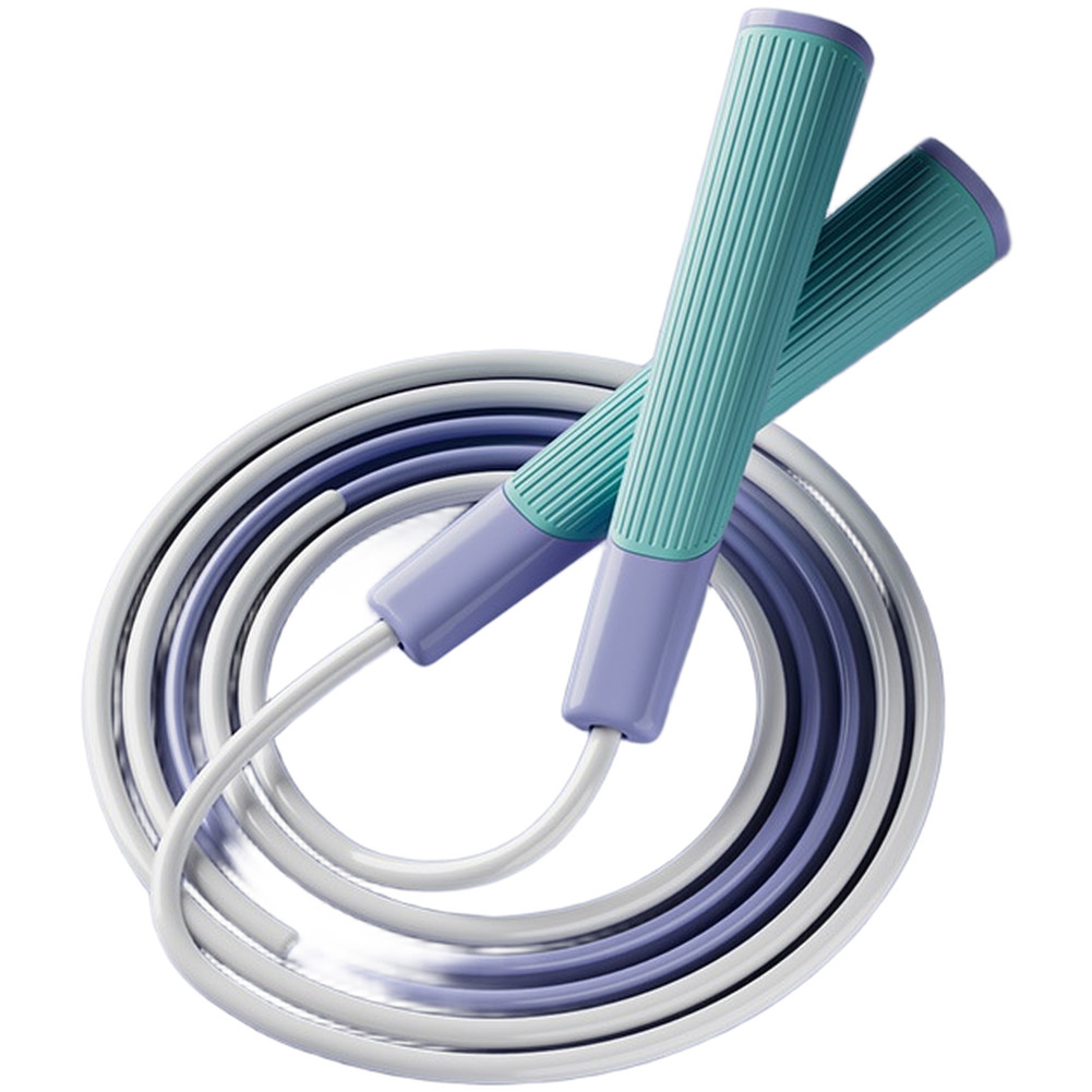 Adjustable 2.8m Jump Rope for Lightweight PVC PP Rope with Textured Grips