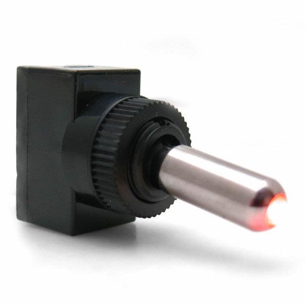 Keep It Clean Aluminum Tip LED Toggle Red KICSW25R