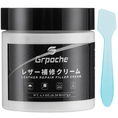 Leather Filler for Filling or Repairing Holes, Tears, Cracks, Scratches, 4.5Oz