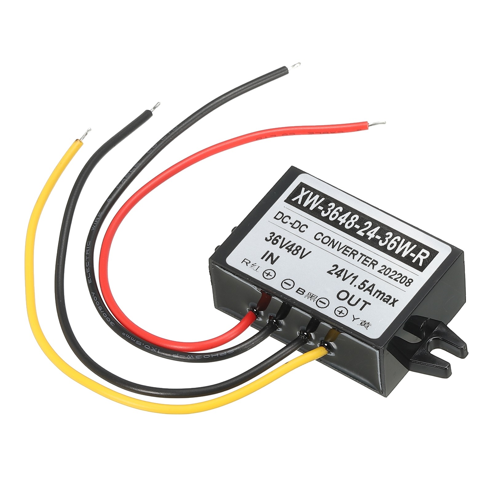 DC 36V 48V to DC 24V 1.5A 36W Power Converter Regulator Plastic for LED System