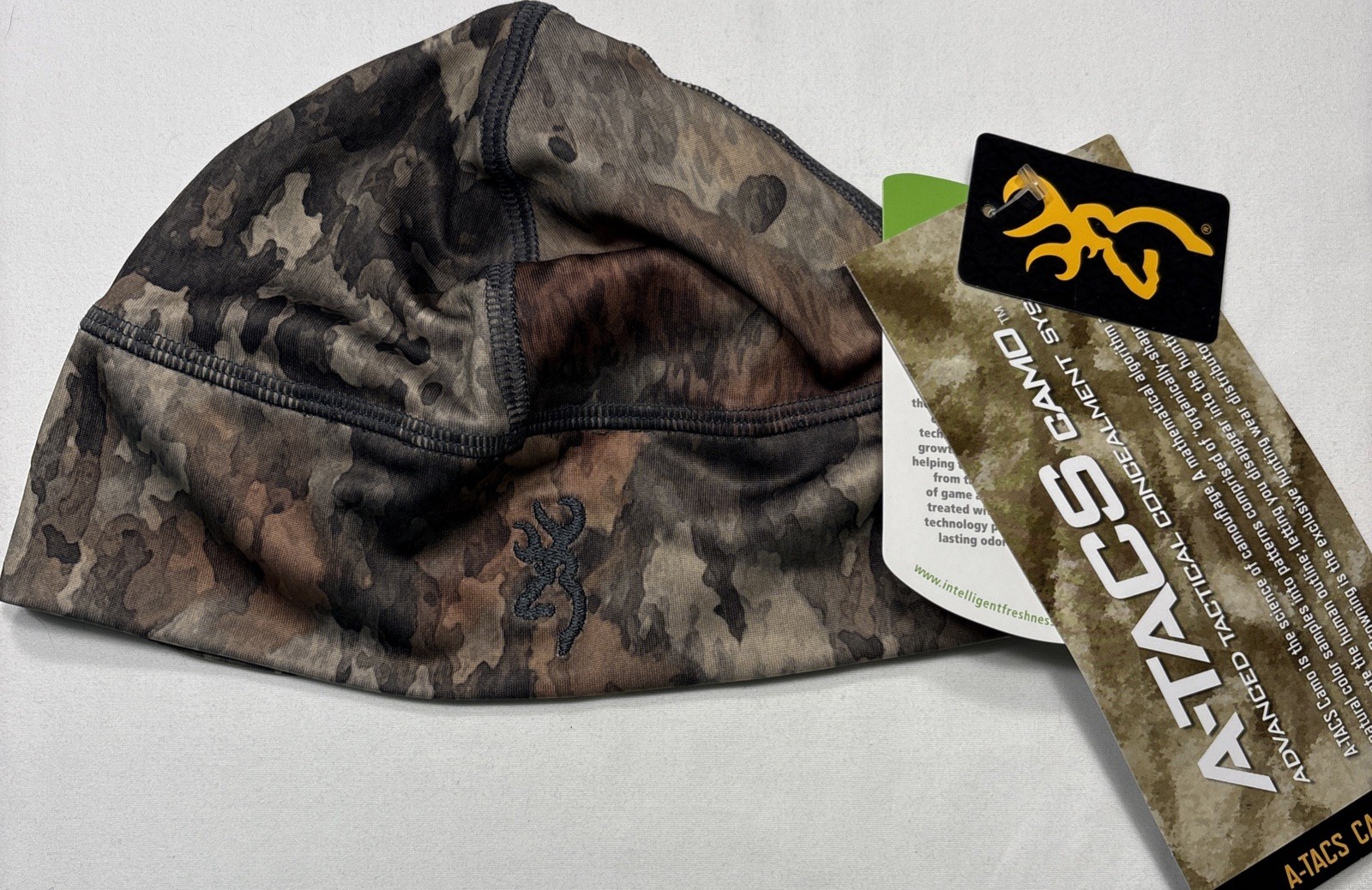 Browning Beanie Riser Tree Dirt Extreme FM Skull Cap A-Tacs Camo OSFM FREE SHIP