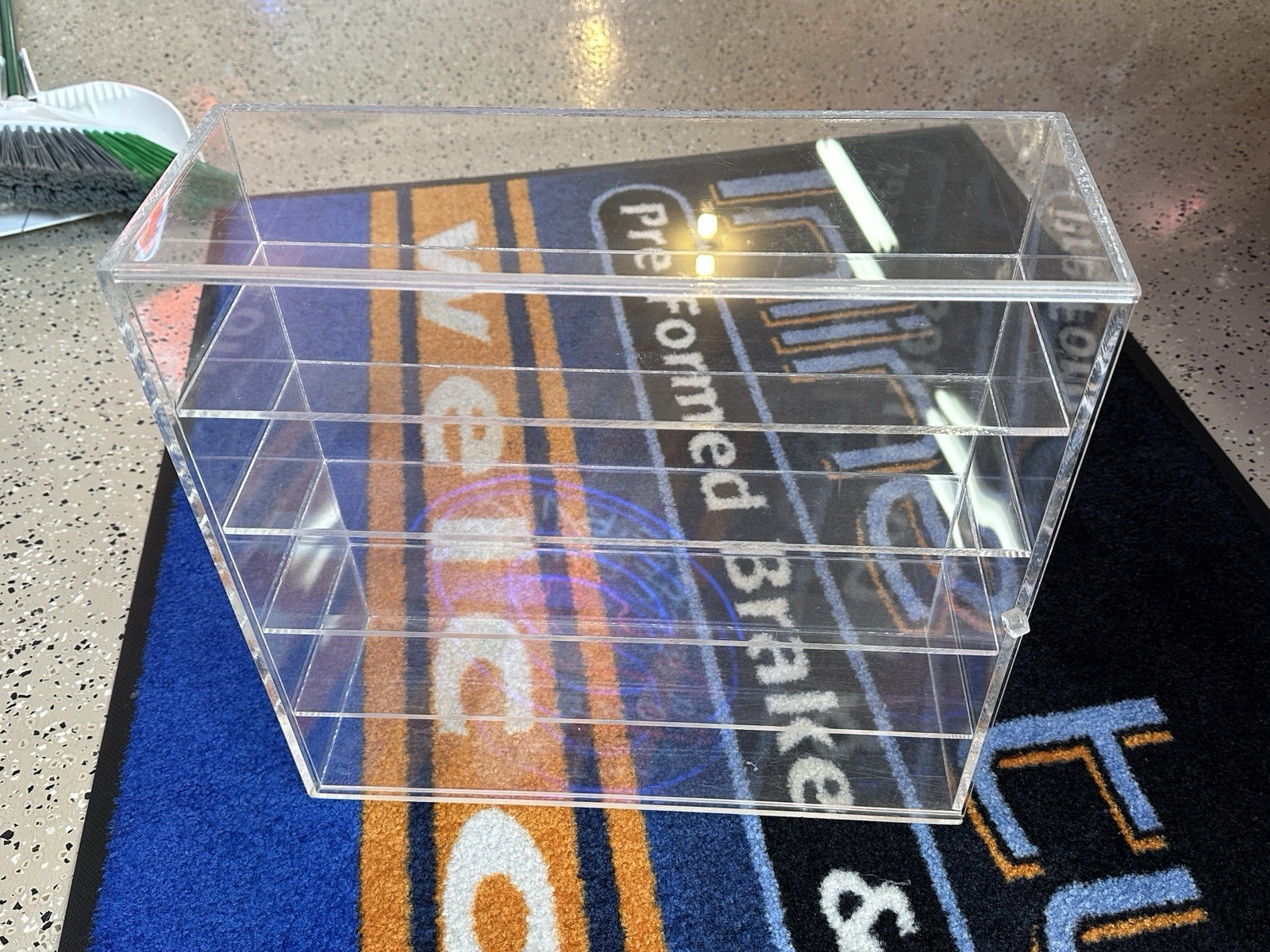 Plexiglas 1/24 Scale Model Car Display Case 15.5” Long 15” Tall Five Shelves