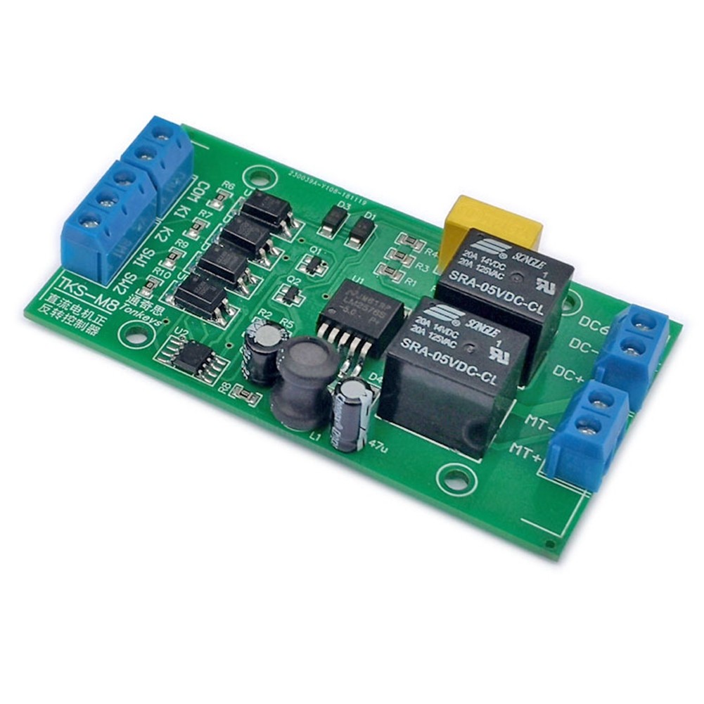 DC 6V 12V 24V DC Motor Forward and Reverse Controller 20A High Current with9852