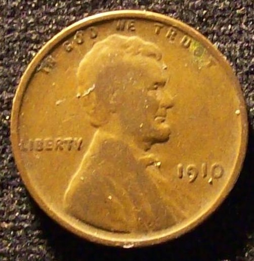 1910 P Wheat Penny