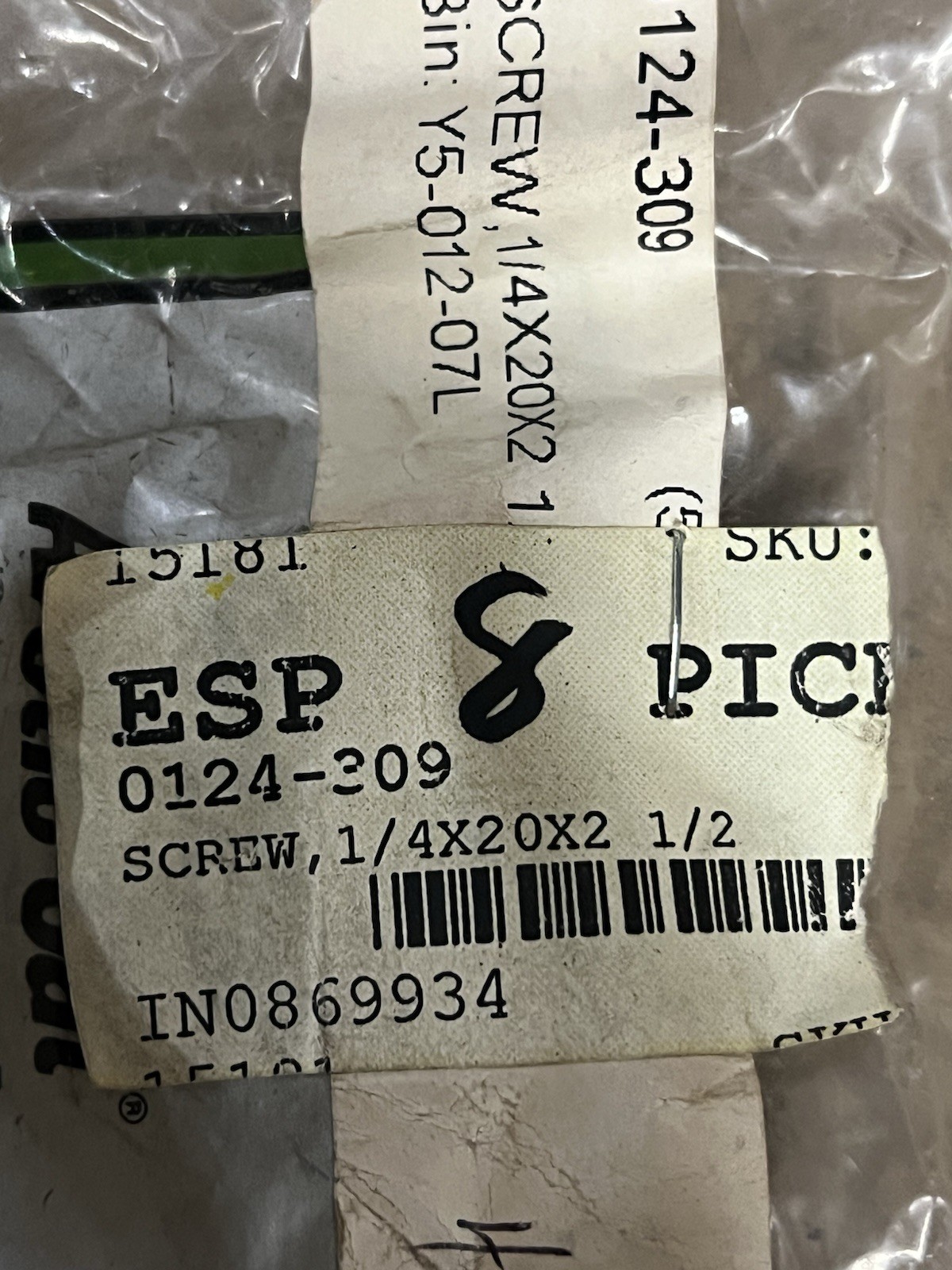 0124-309 Arctic Cat Screw PACK OF 2 New Oem