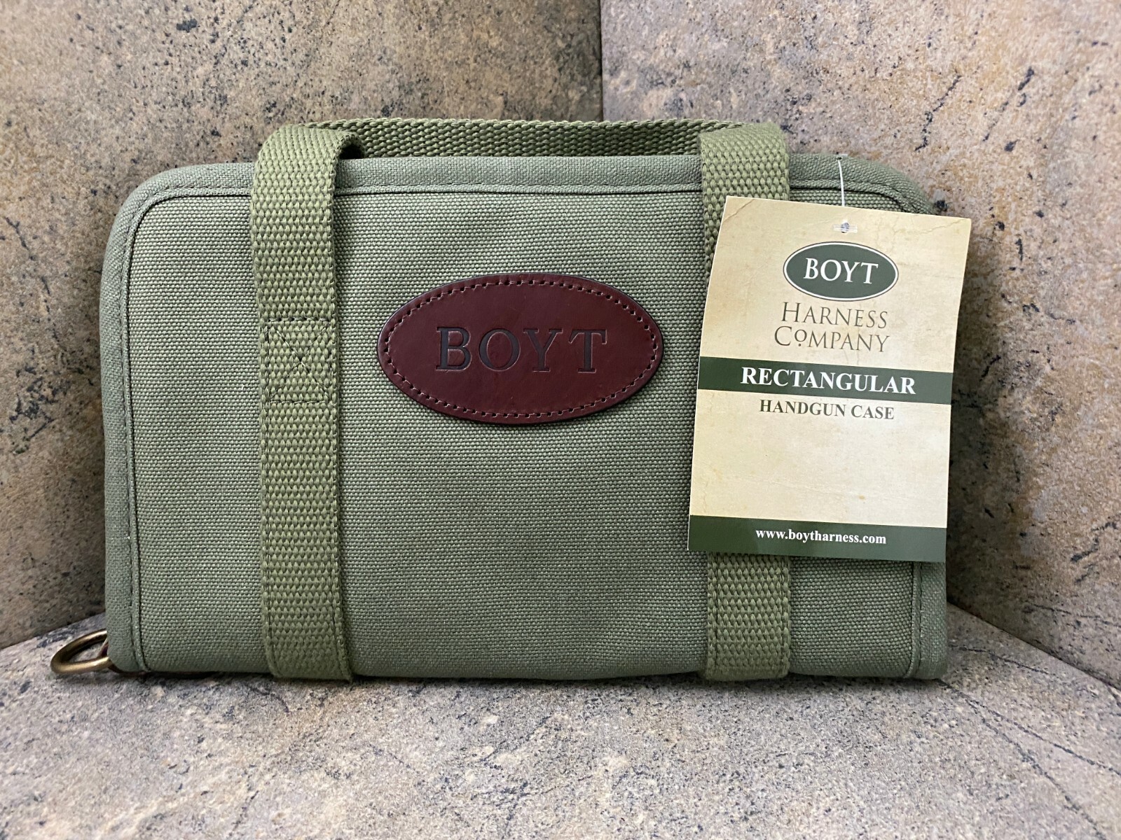 Boyt Harness Rectangular Handgun Case 9"x6" OD Green PP64 0PP640009