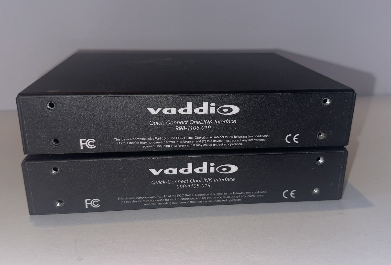 Lot of 2 Vaddio Quick-Connect OneLINK Interface HDMI Video Out (Units Only)