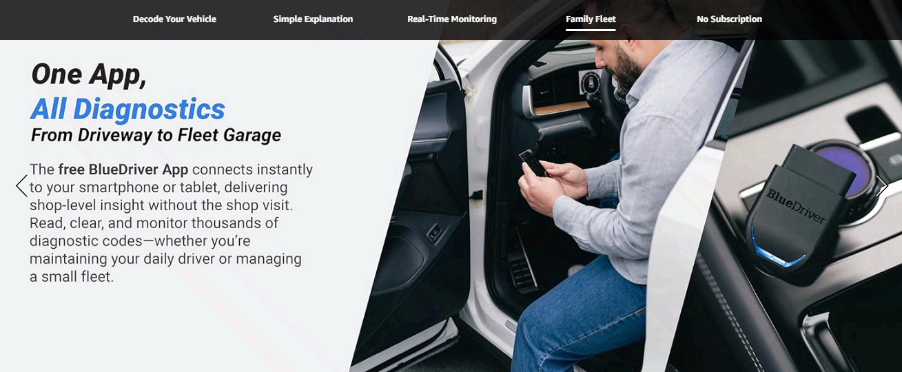Pro OBD2 Scanner, Bluetooth Code Reader, ABS/SRS/TPMS, No Subscription