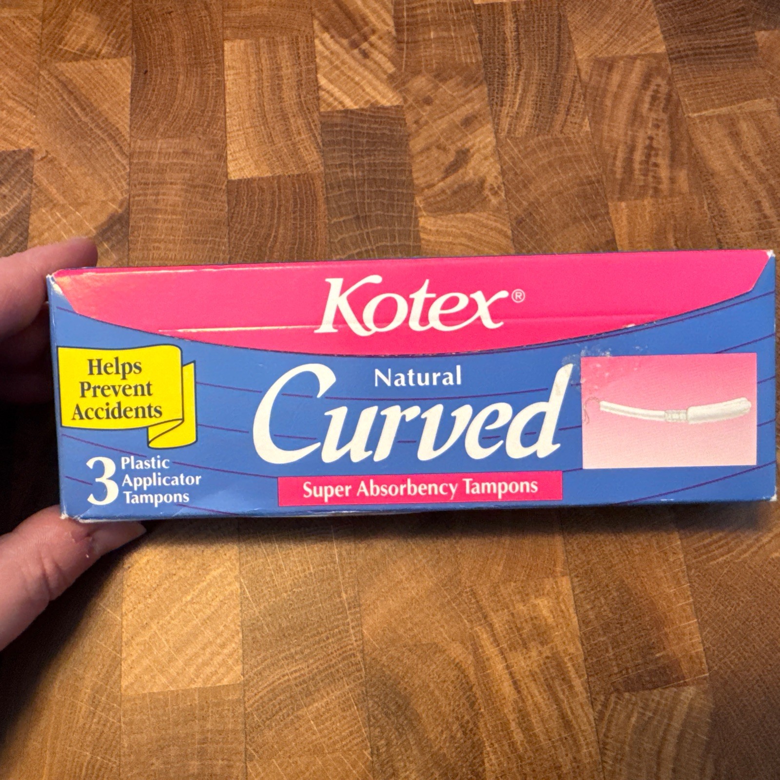 Kotex Curve 1994 Tampons - Box Of 3 - New - Super Absorbency