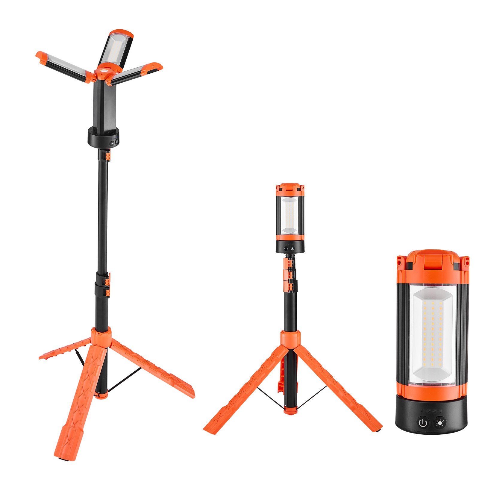 Uimoso LED Work Light with Stand Rechargeable Cordless Camping Light 10Ah 2200LM
