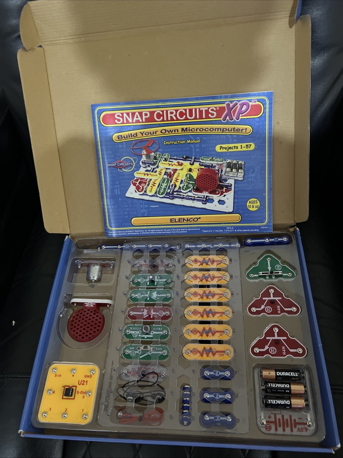 Snap Circuits XP SCXP-50 Rare Build Your Own Microcomputer Kit Elenco Complete