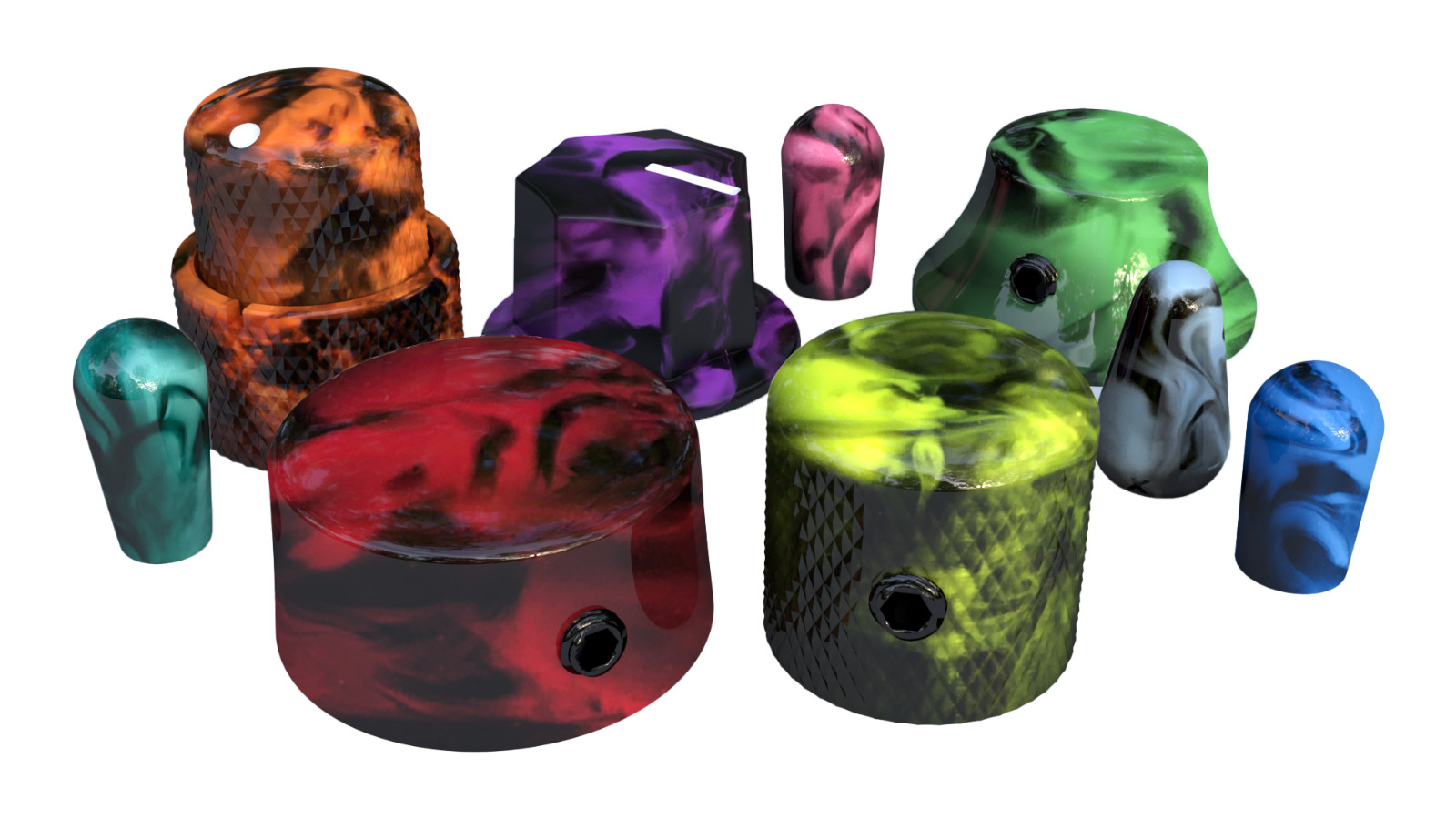 Xentric Guitars® - AURORA™ Series Resin Guitar Knobs