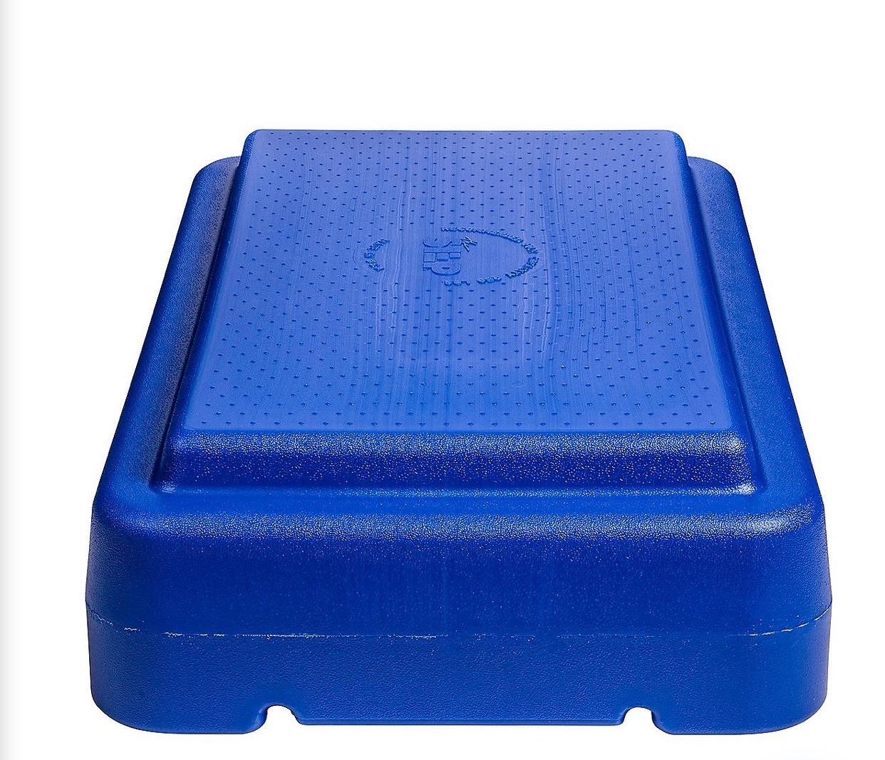 Blue Stackable Aerobic Exercise Platform: Non-Slip, Compact, 250 lb Capacity
