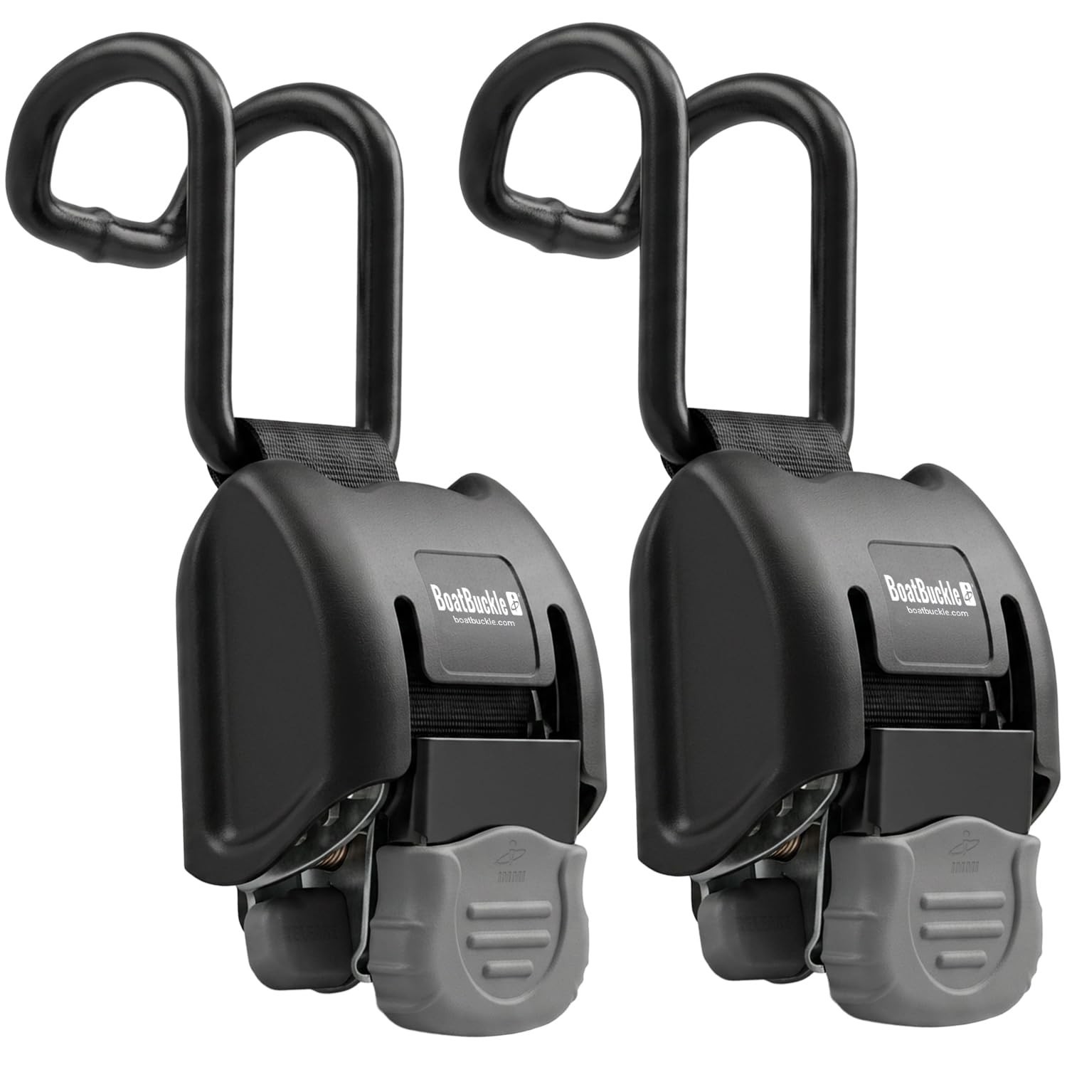 BoatBuckle (F14221EC) G2 Gunwale Transom Tie-Down 2 x 38 Inches with Vinyl-Co...