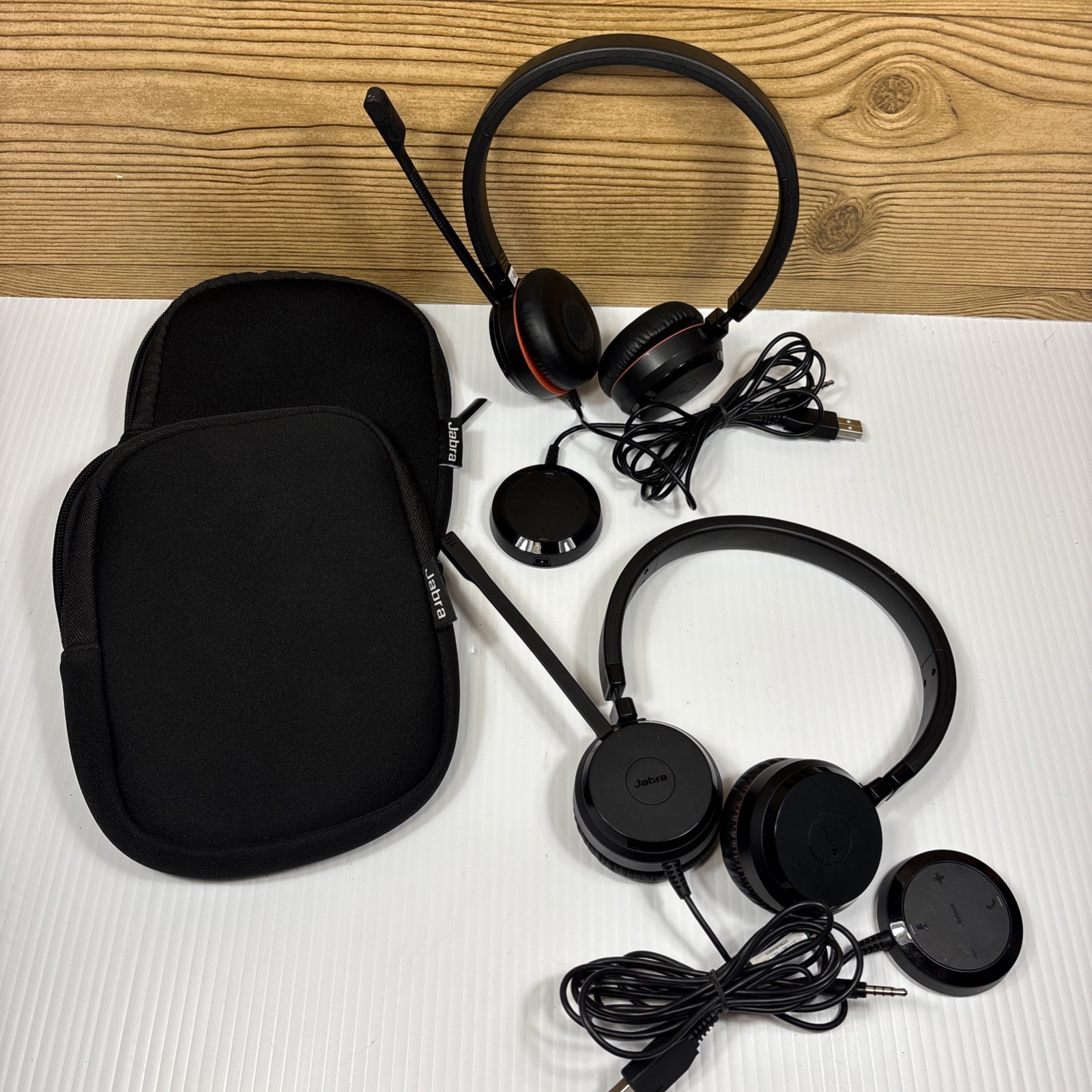1x Jabra Evolve HSC060 MS Stereo Headset With GN USB Connect & Carry Case