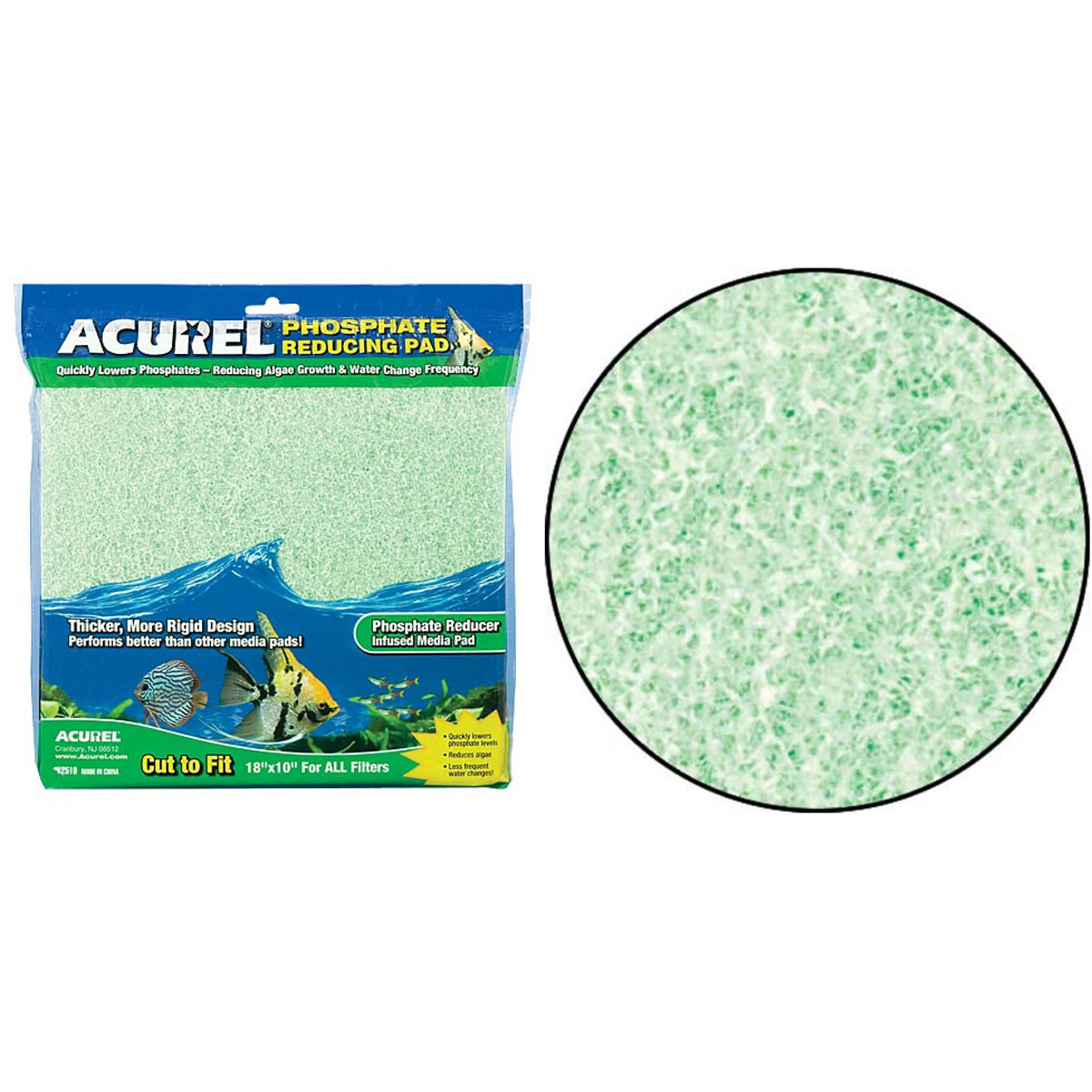Acurel Phosphate Reducing Pad 10” x 18" Phosphate PO4 Removal Filter Pad