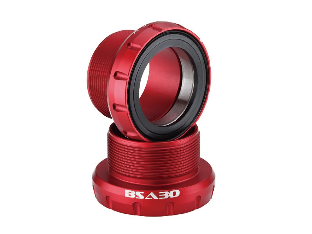 Aerozine BSA30 Bottom Bracket Bike BB for BSA frame to fit 30mm crank Red