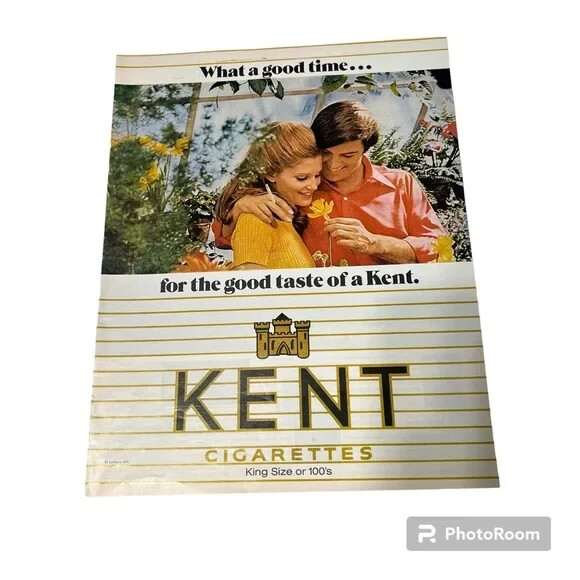 1970 Kent Cigarettes Original Vintage Print Ad
