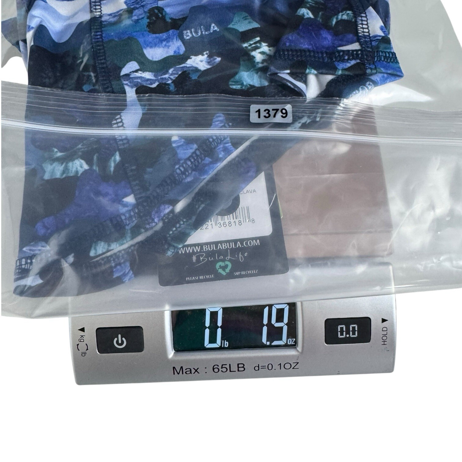 Bula Kids Sharp Print Balaclava Blue Black Camo One Size NWT