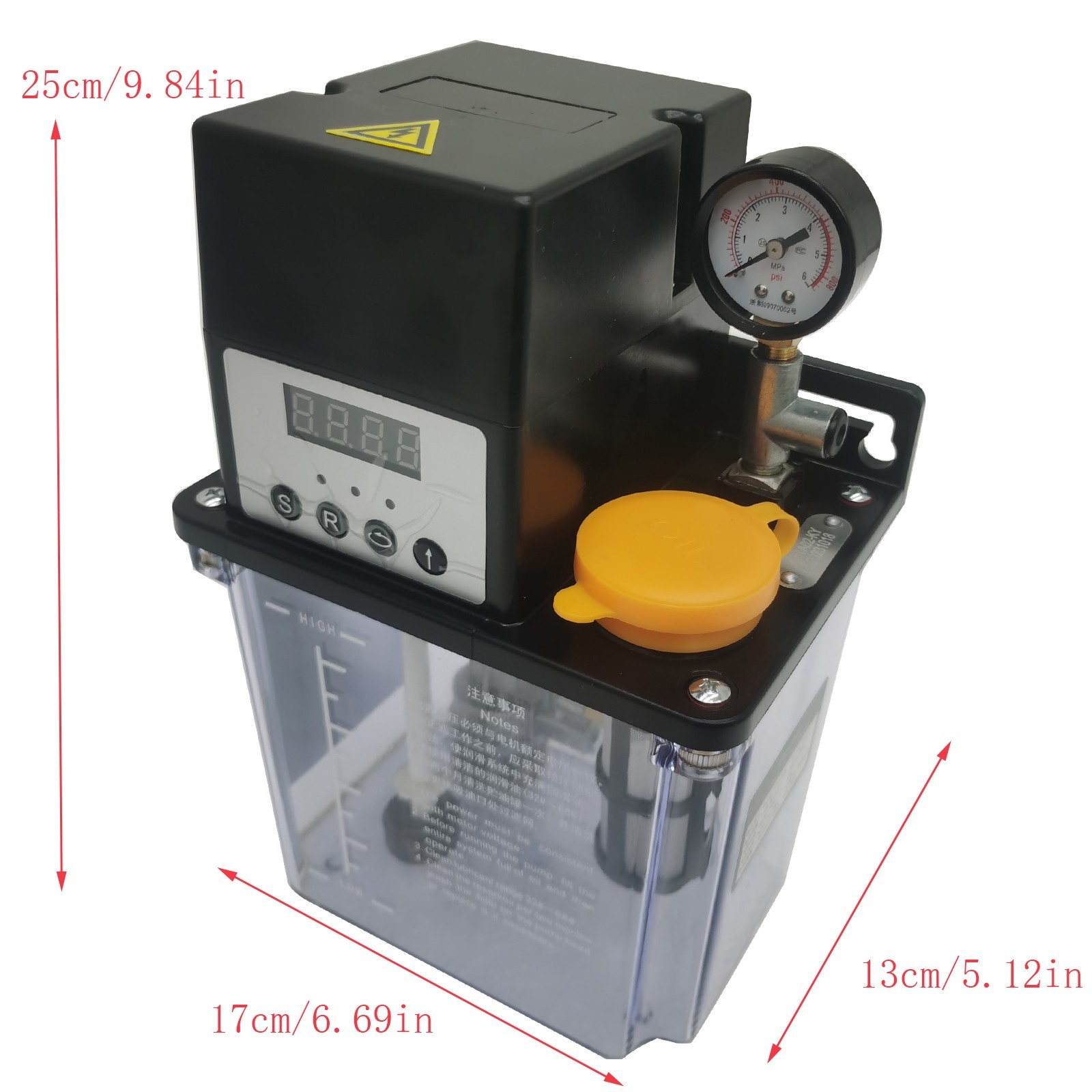 220V 2L Automatic Lubrication Pump CNC Digital Oil Pump with Pressure Testing