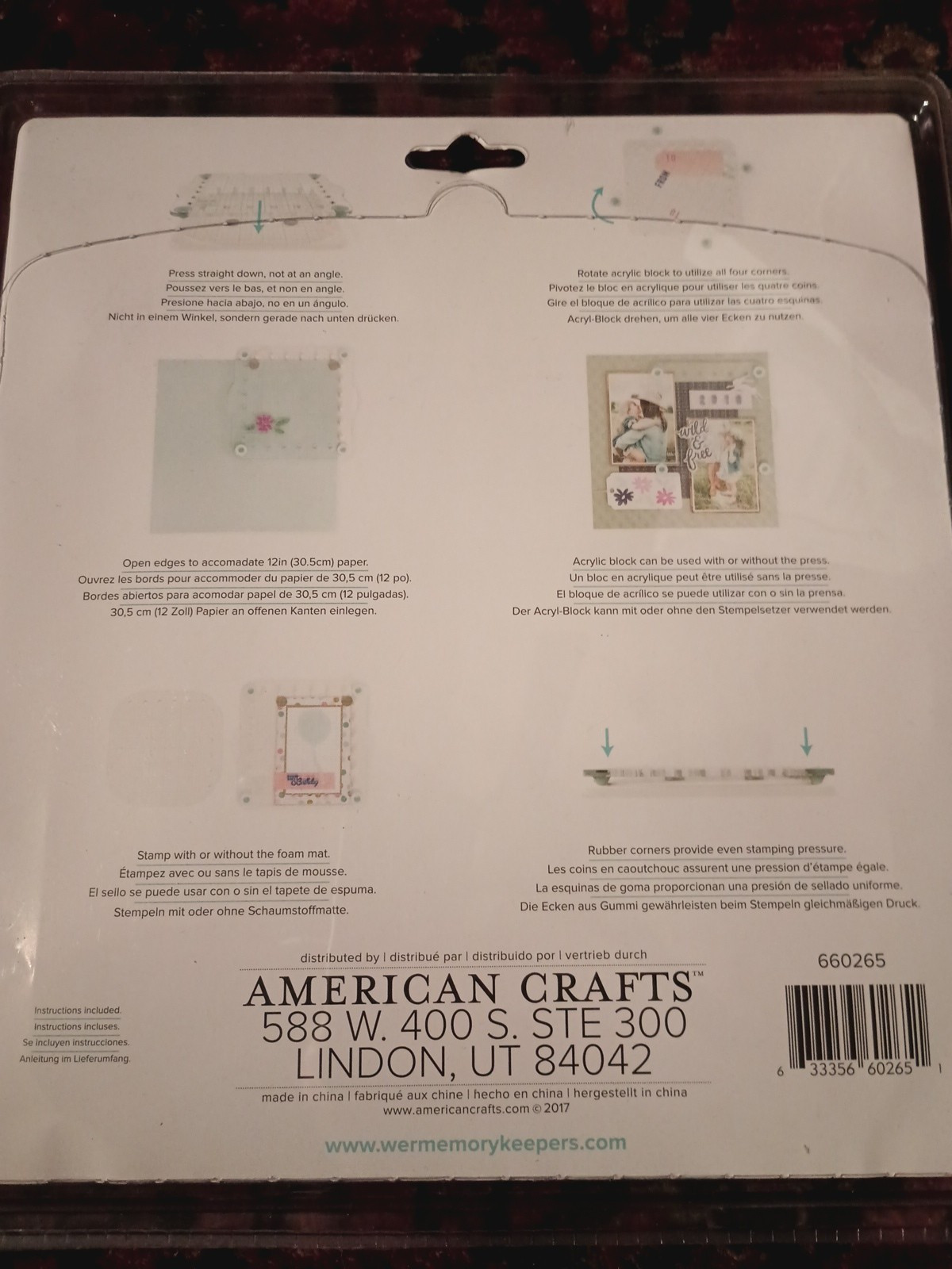 We R Memory Keepers Crafter's Essentials Precision Press Advanced - 5 pc