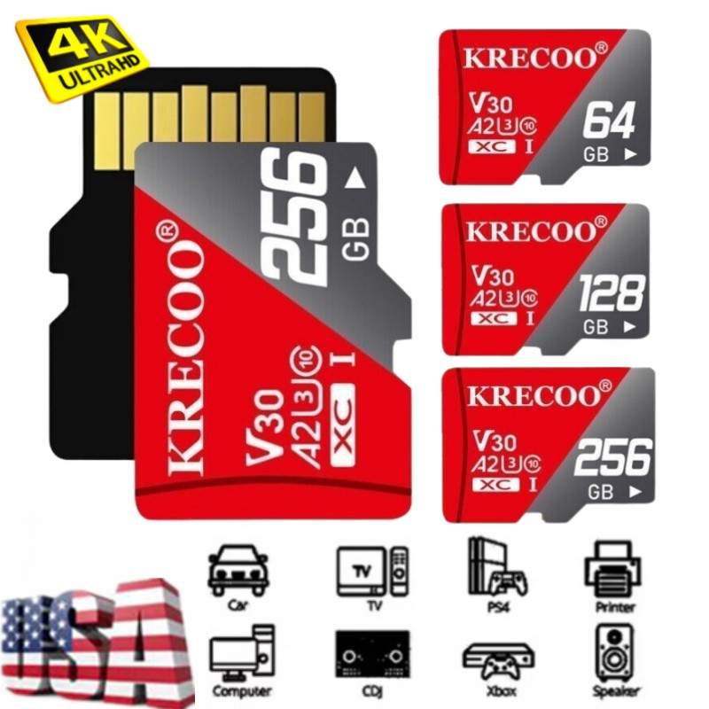 High Speed Memory Card Micro Sd Card Class 10 Xc Tf Card A2 4K lot 256GB 128GB