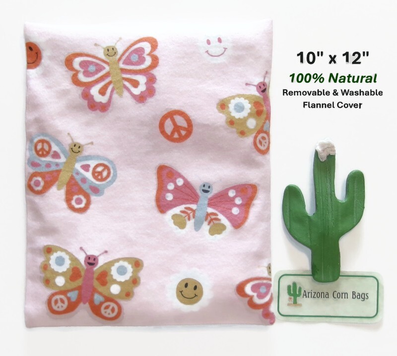 CORN Heating Bag w/WASHABLE Cover 10" x 12" Sectioned~ LOWER BACK~100% Natural!