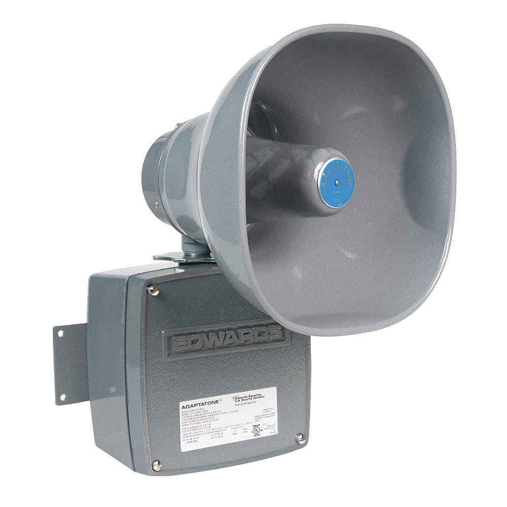 EDWARDS SIGNALING 5532M-N5 Multiple Tone Signal,120VAC,0.36A,Gray 16G664